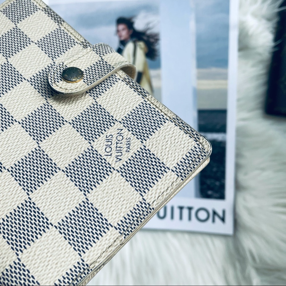 ❤️SOLD❤️ 2017 Louis Vuitton Damier Azure Small Agenda Notebook PM - Picture 4 of 9
